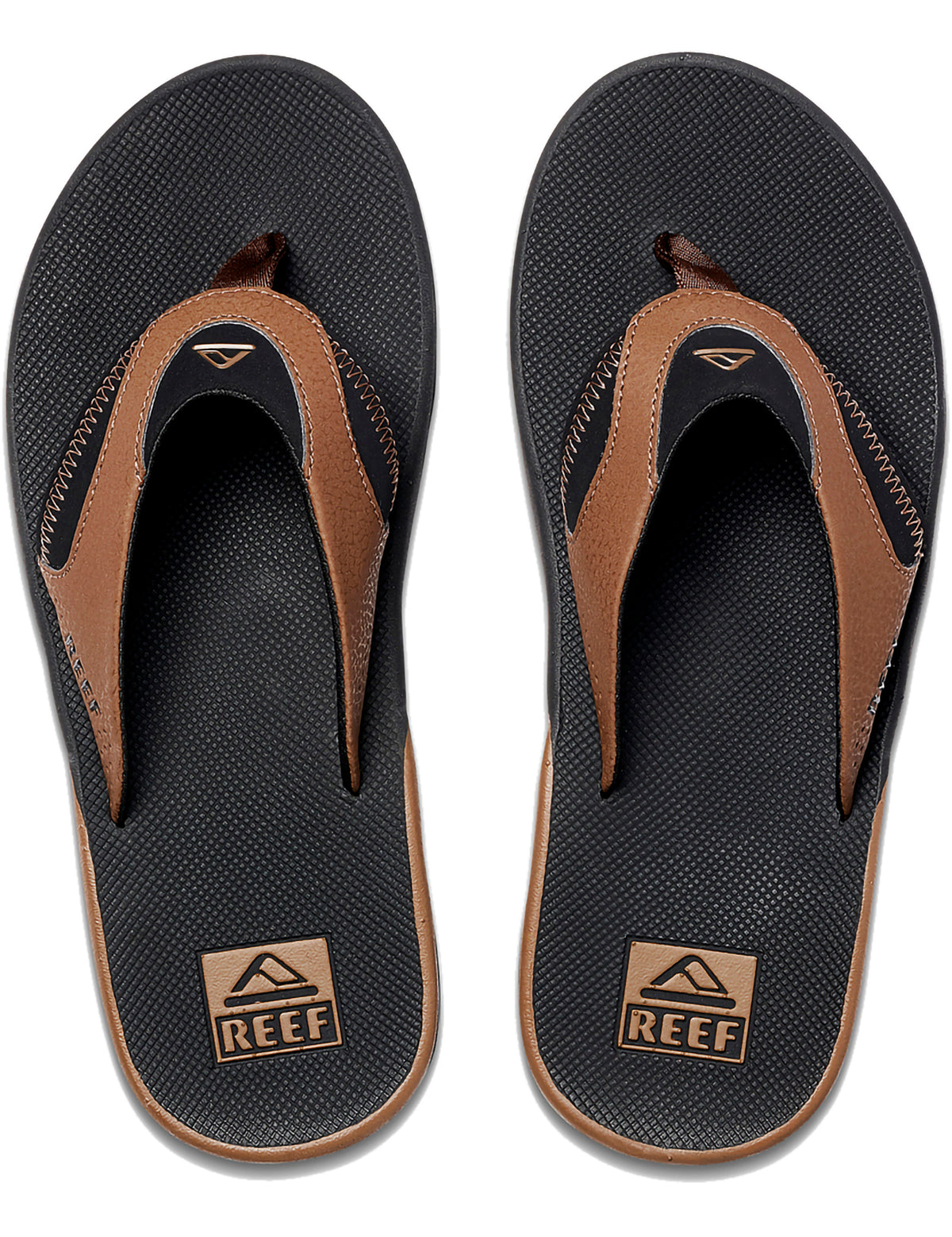 Reef Fanning Sandals in Black And Tan