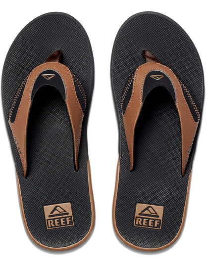 Reef Fanning Sandals in Black And Tan