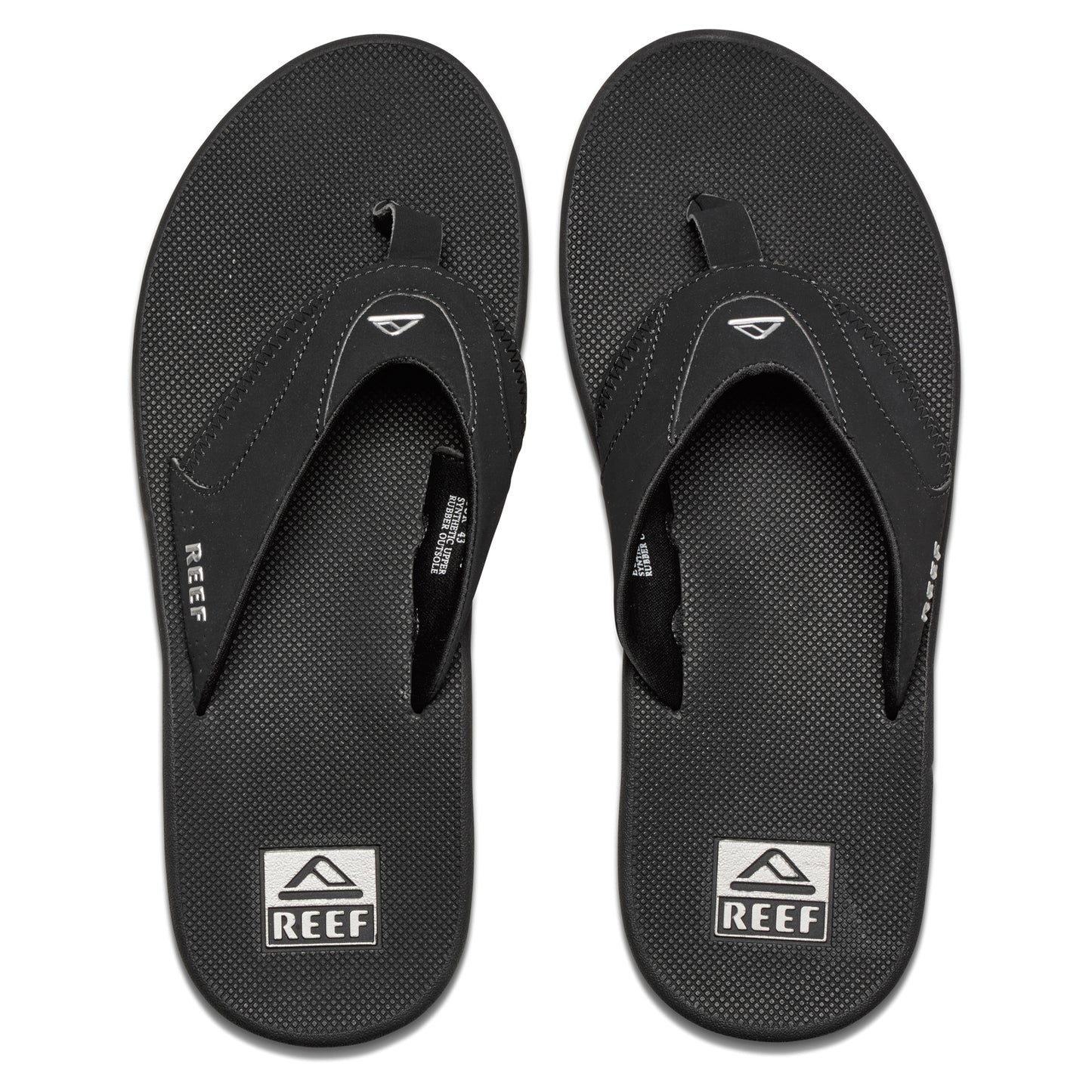 Reef Fanning Sandals in Black/Silver