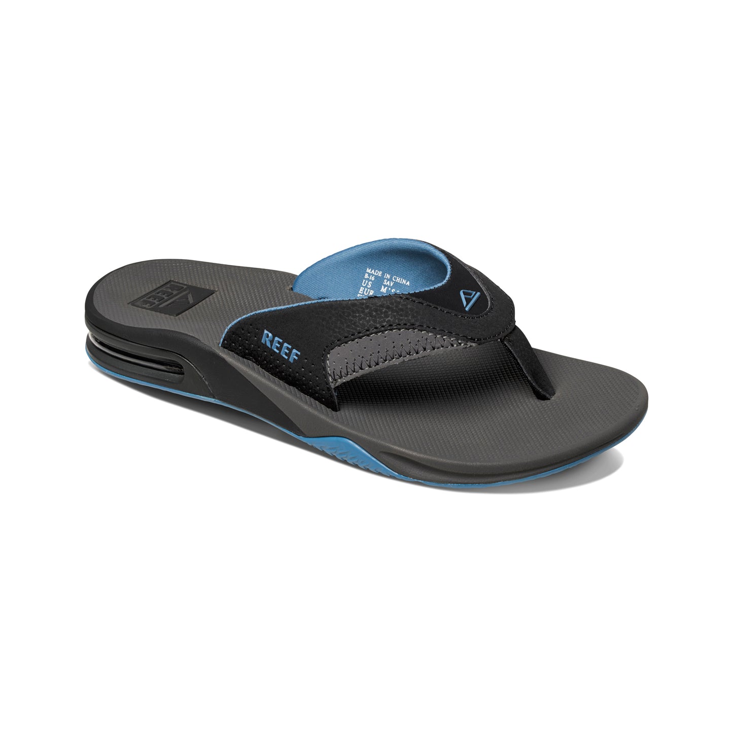 Reef Fanning Sandals in Grey/Light Blue