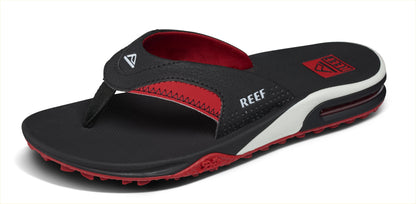 Reef Fanning Pregame Sandals in Black/Red