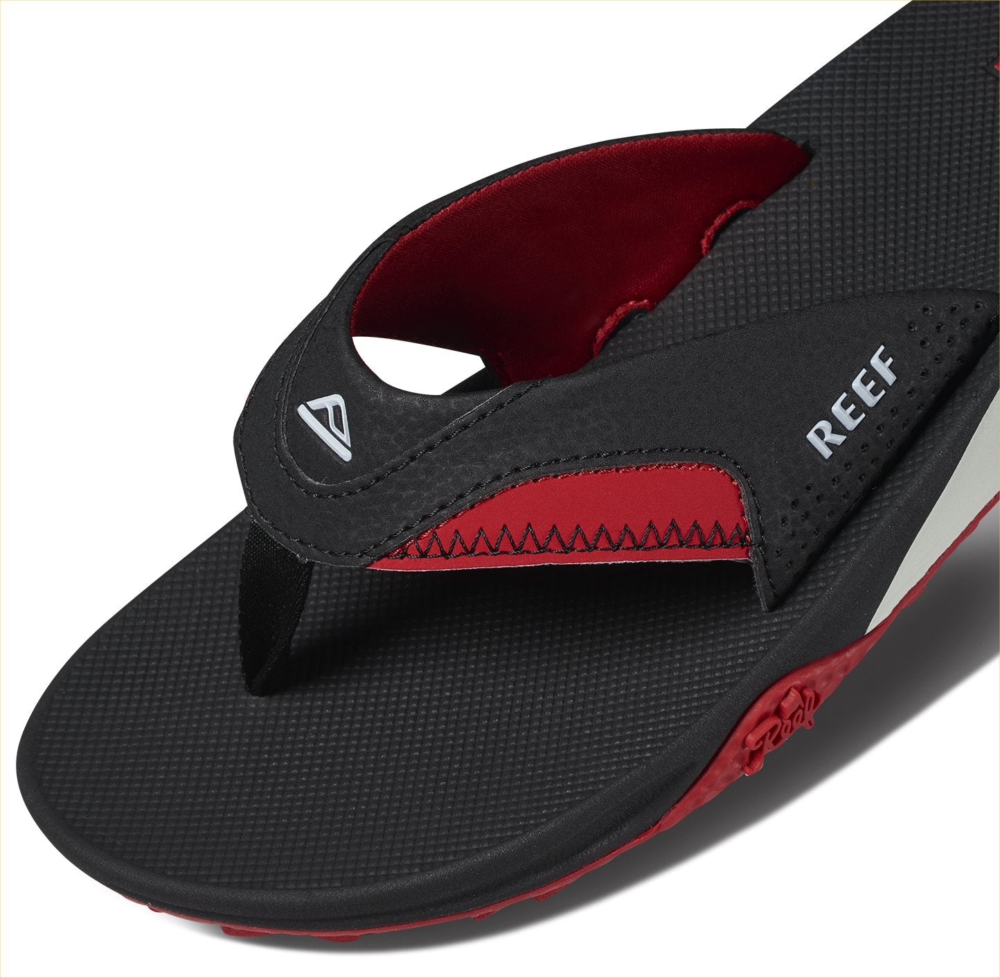 Reef Fanning Pregame Sandals in Black/Red
