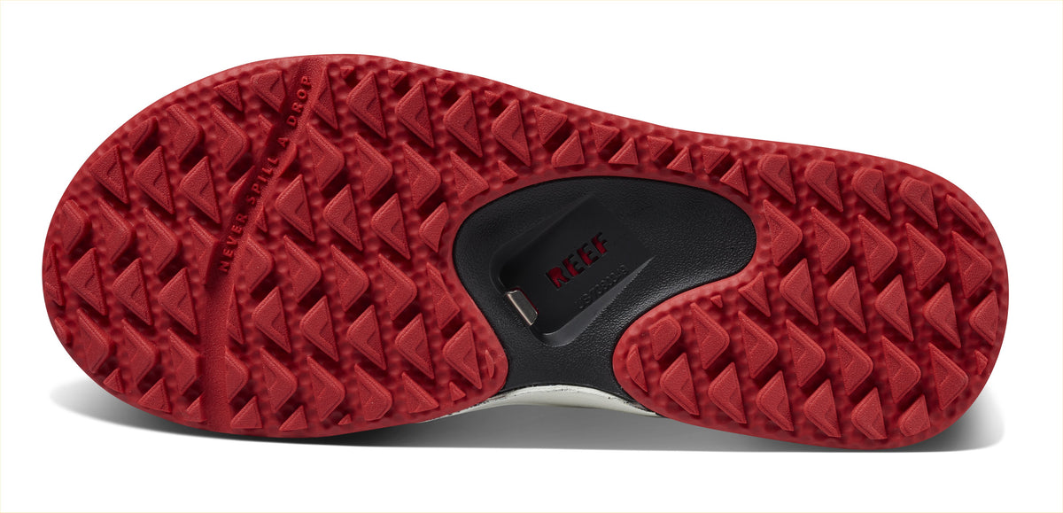 Reef Fanning Pregame Sandals in Black/Red