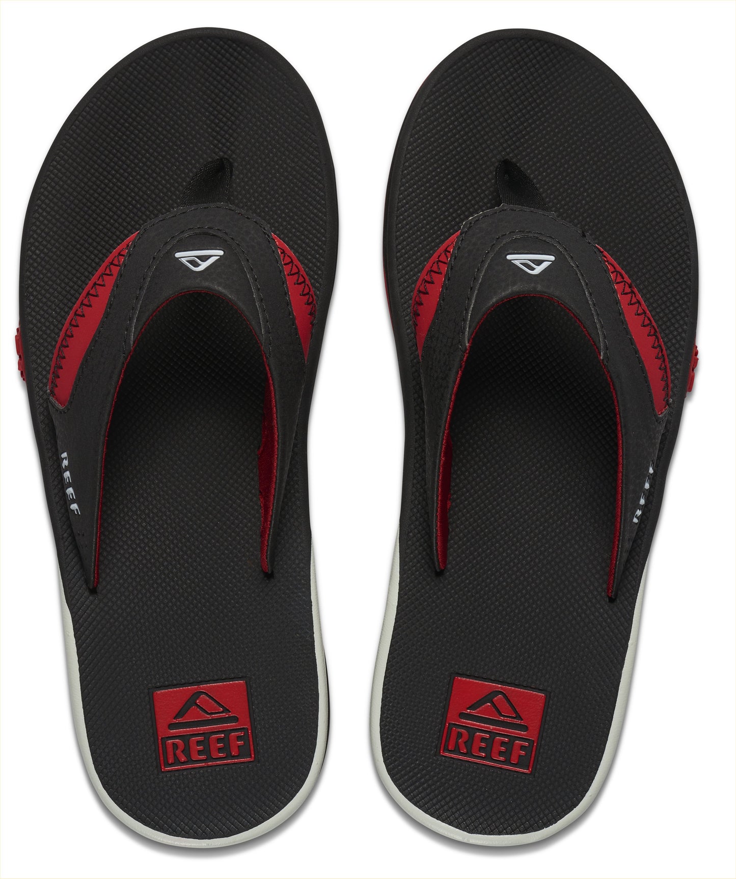 Reef Fanning Pregame Sandals in Black/Red
