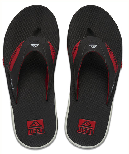 Reef Fanning Pregame Sandals in Black/Red