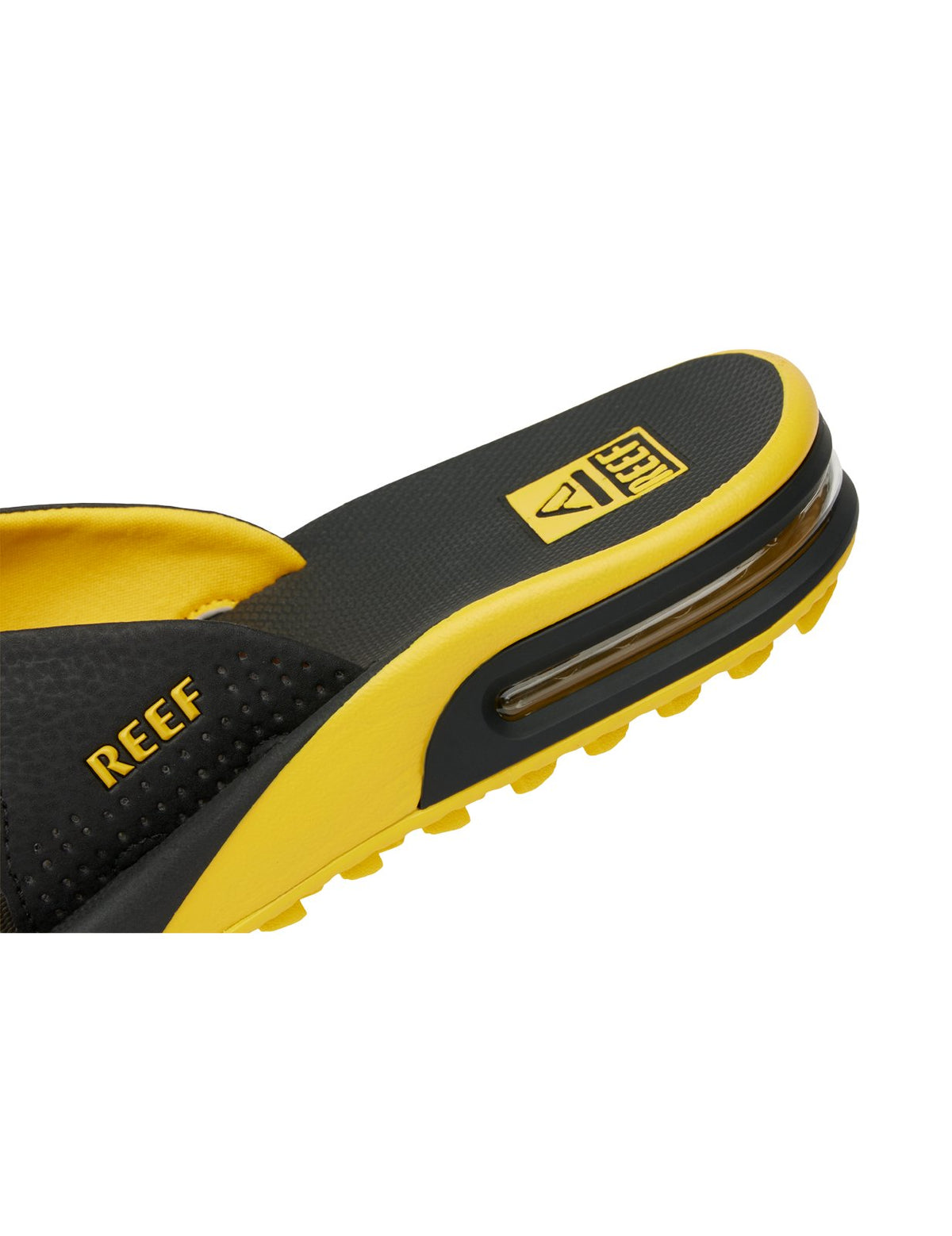Reef Fanning Pregame Sandals in Black/Yellow