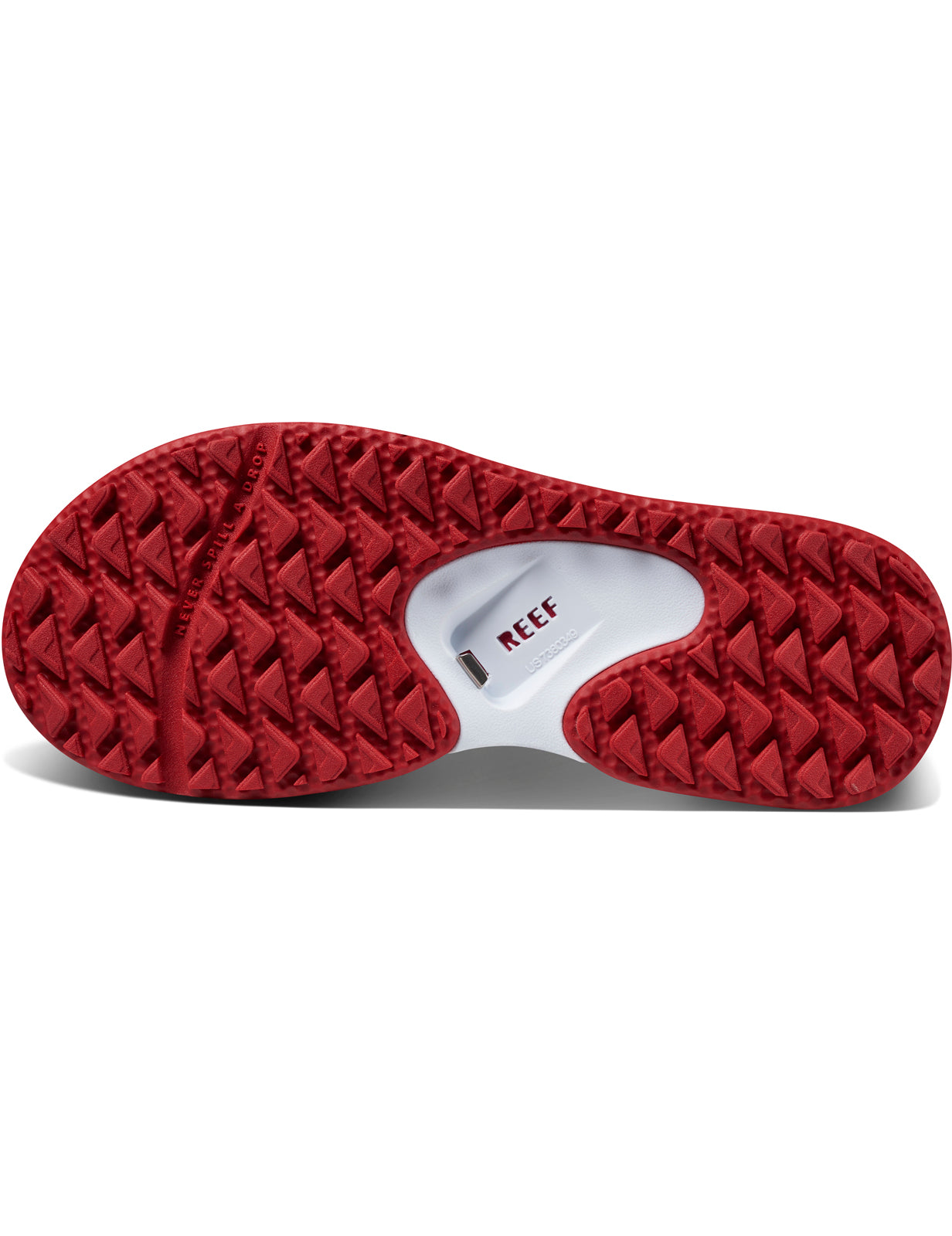 Reef Fanning Pregame Sandals in Crimson/White