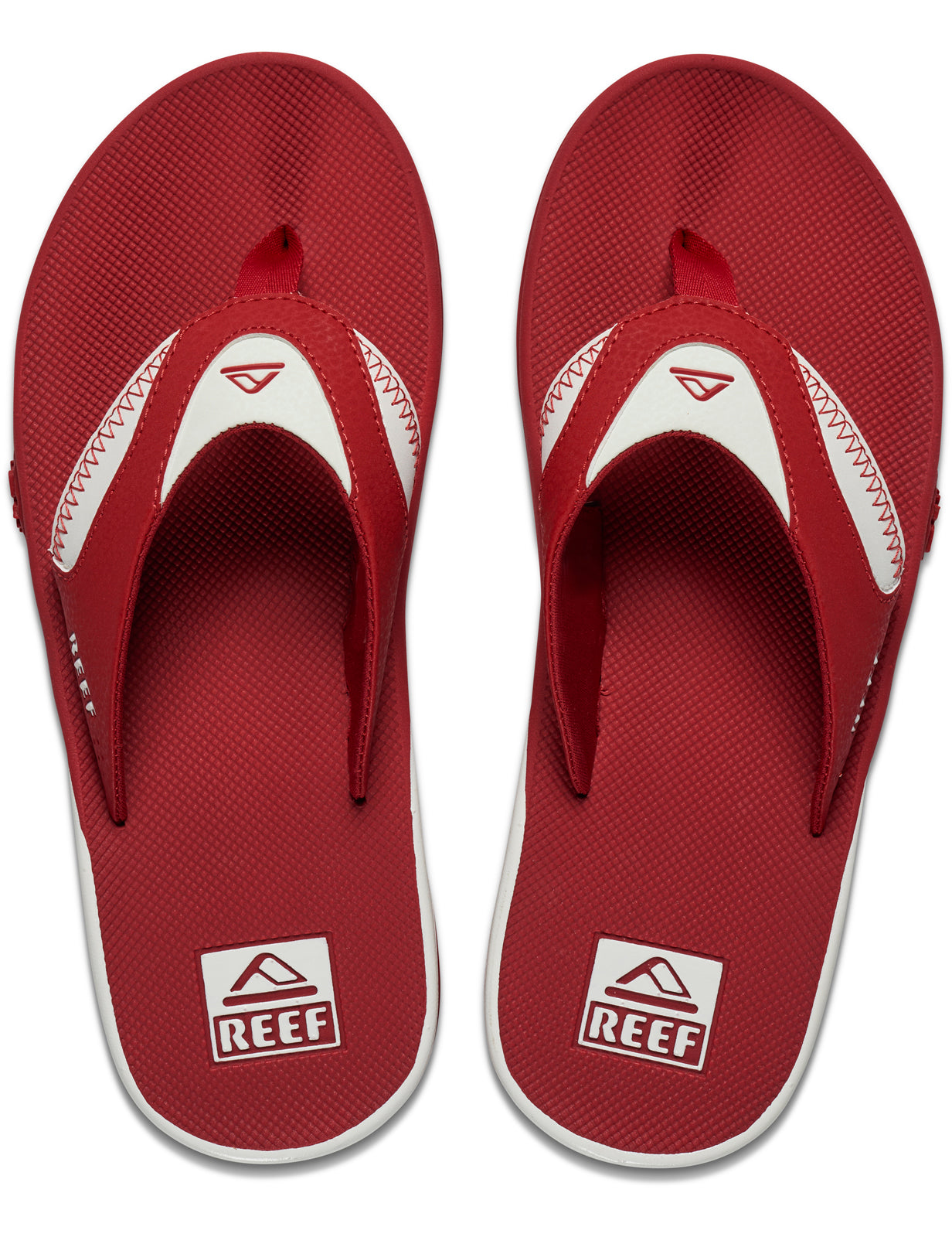 Reef Fanning Pregame Sandals in Crimson/White