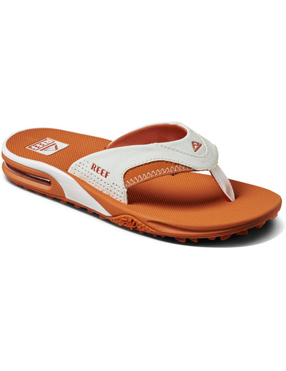 Reef Fanning Pregame Sandals in White/Orange