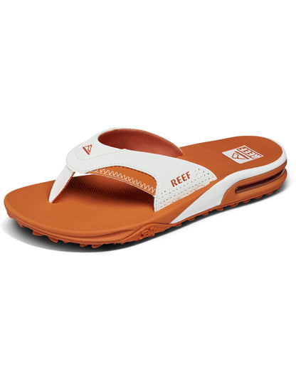 Reef Fanning Pregame Sandals in White/Orange
