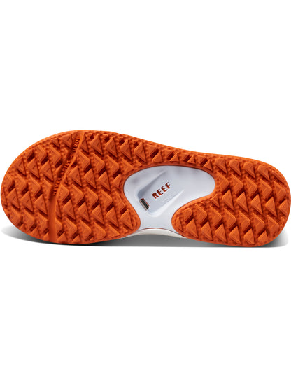 Reef Fanning Pregame Sandals in White/Orange