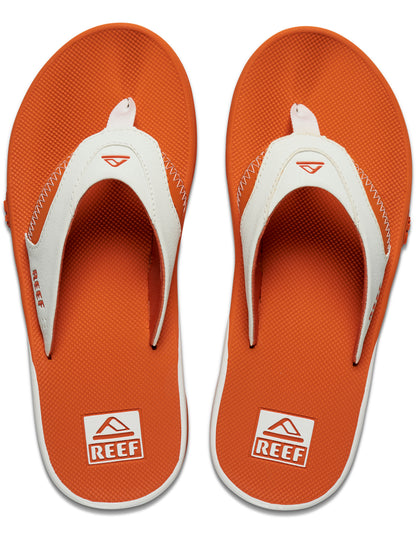 Reef Fanning Pregame Sandals in White/Orange
