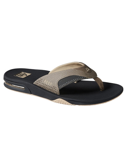 Reef Fanning Sandals in Fossil/Raven