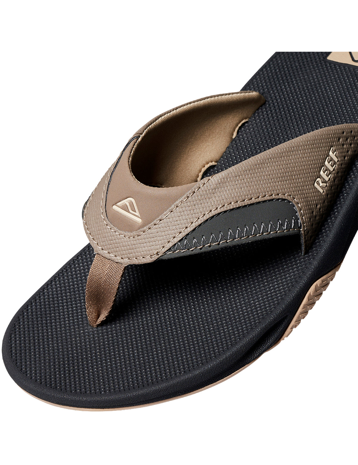 Reef Fanning Sandals in Fossil/Raven