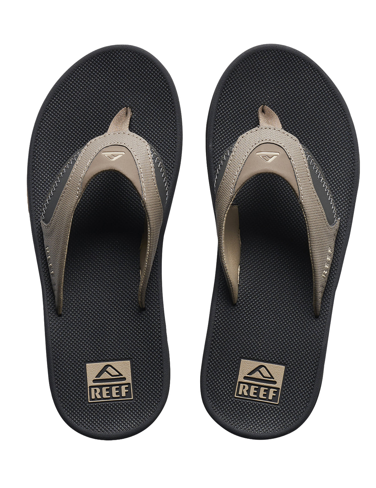 Reef Fanning Sandals in Fossil/Raven