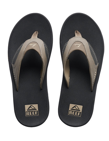 Reef Fanning Sandals in Fossil/Raven