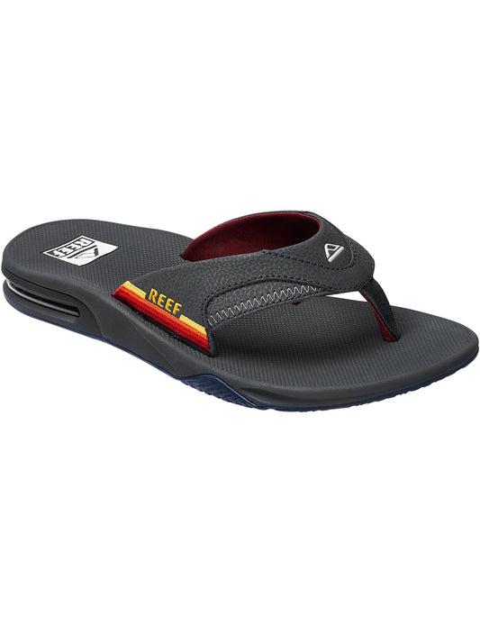 Reef Fanning Sandals in Grey/Ocean Sunset