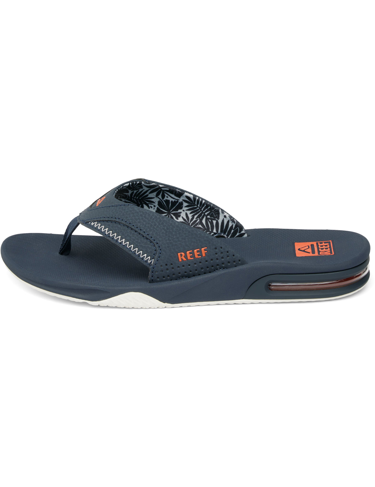 Reef Fanning Sandals in Navy/Orange Tropic