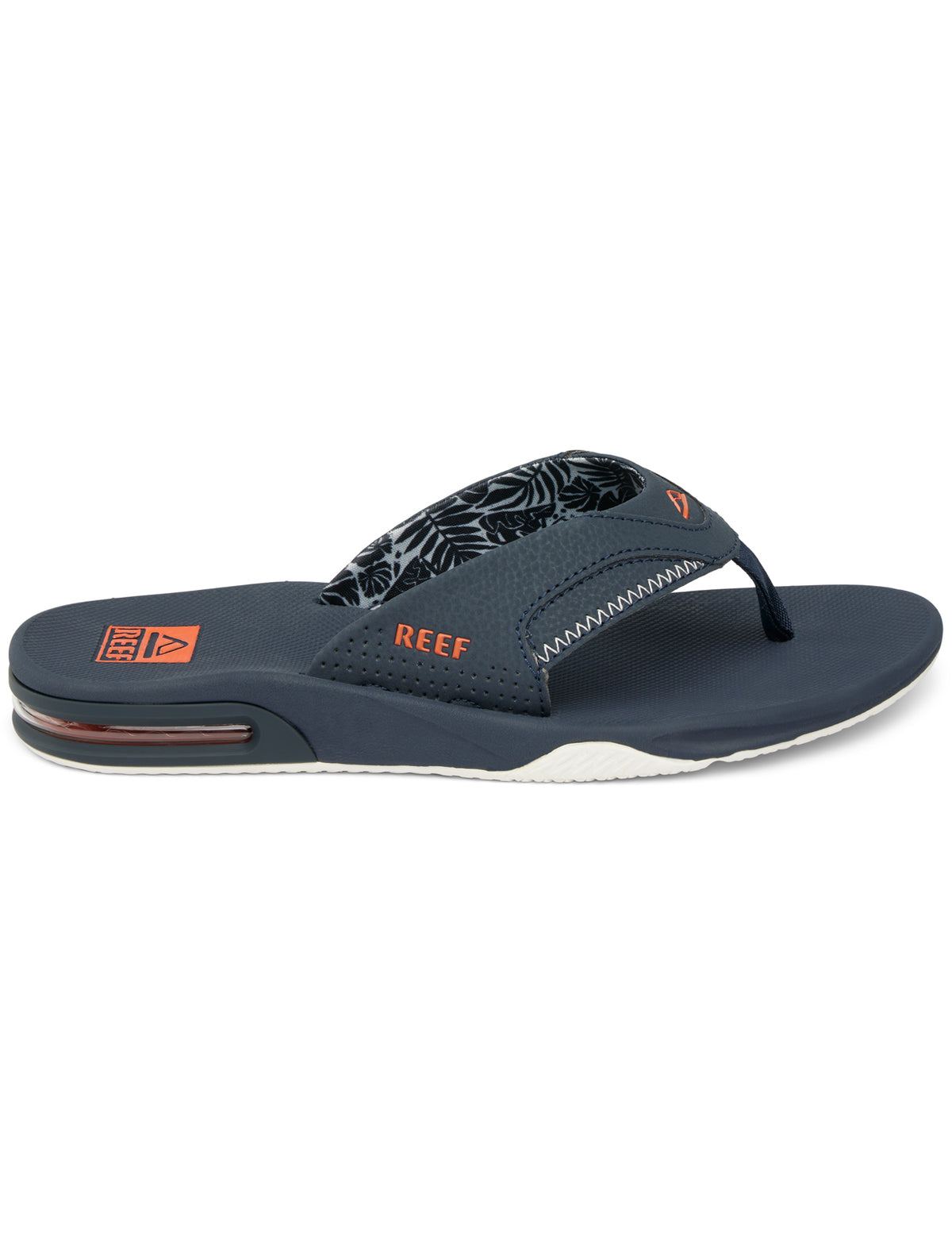 Reef Fanning Sandals in Navy/Orange Tropic