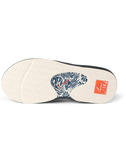 Reef Fanning Sandals in Navy/Orange Tropic