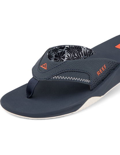 Reef Fanning Sandals in Navy/Orange Tropic