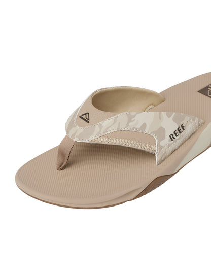 Reef Fanning Sandals in Sand Camo