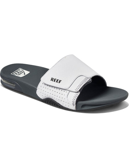 Claquettes Reef Fanning Slide en gris/blanc