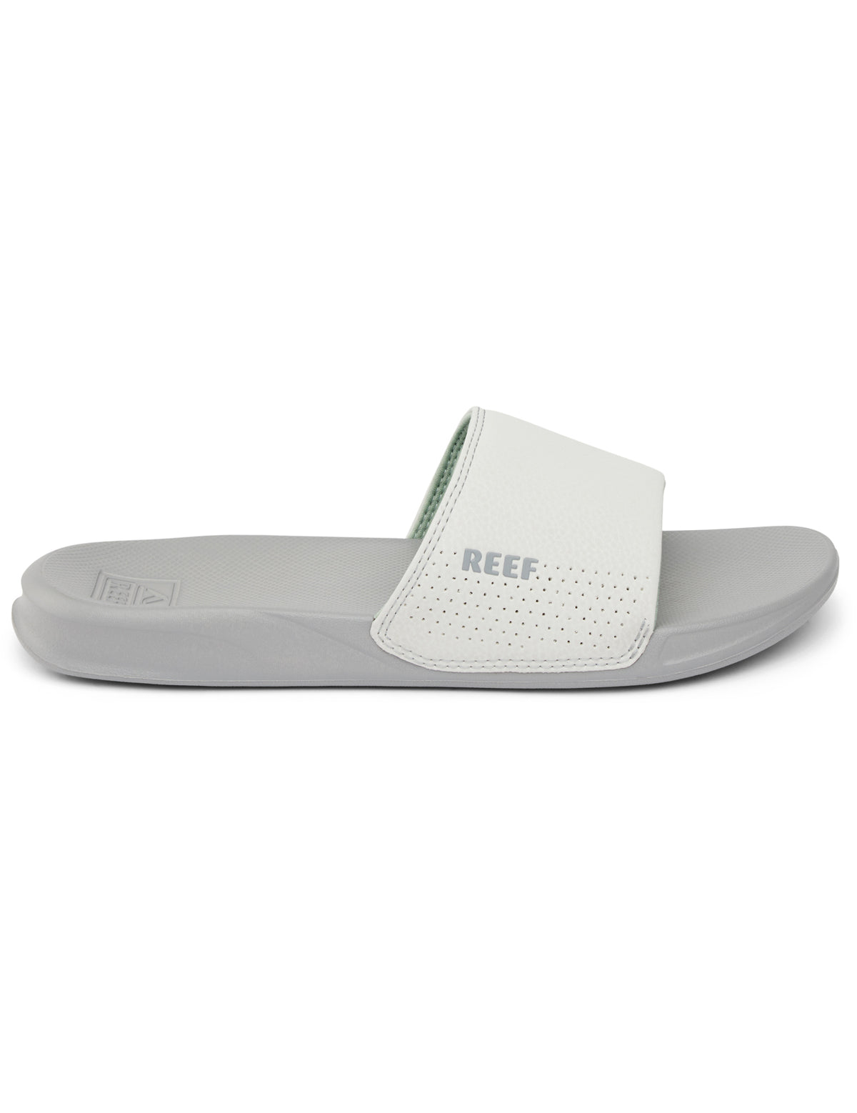 Reef Reef One Slide Sliders in Grey/ Grey Stone