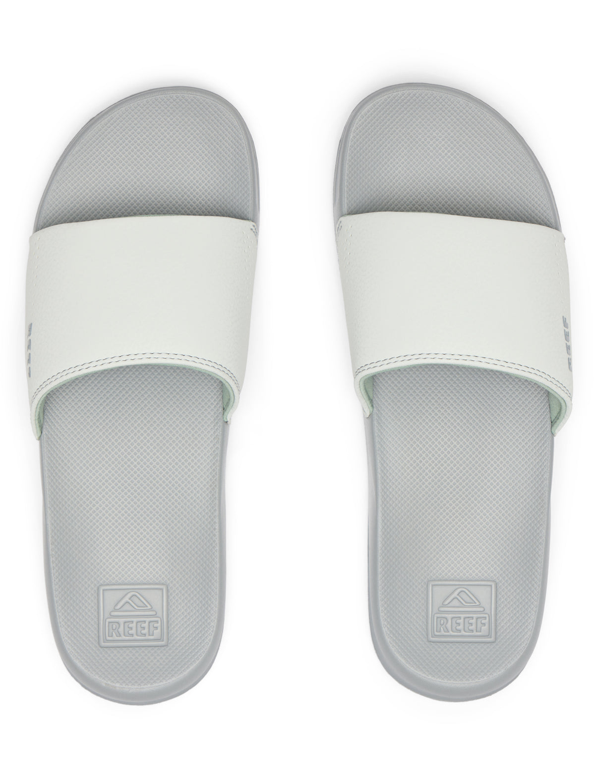 Reef Reef One Slide Sliders in Grey/ Grey Stone