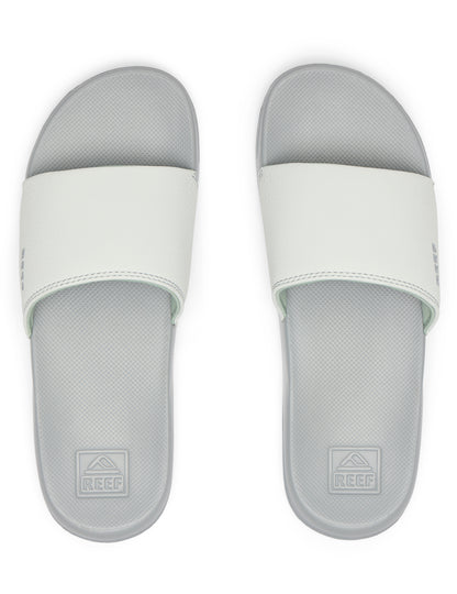 Reef Reef One Slide Sliders in Grey/ Grey Stone