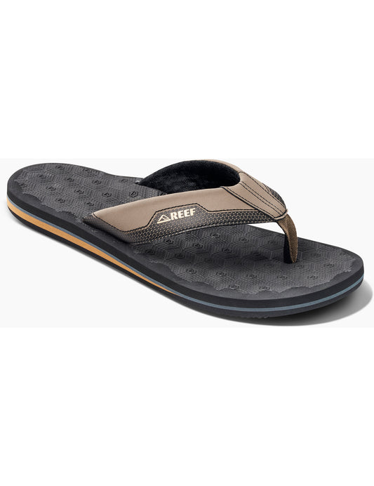 Reef The Ripper Sandals in Black/Tan