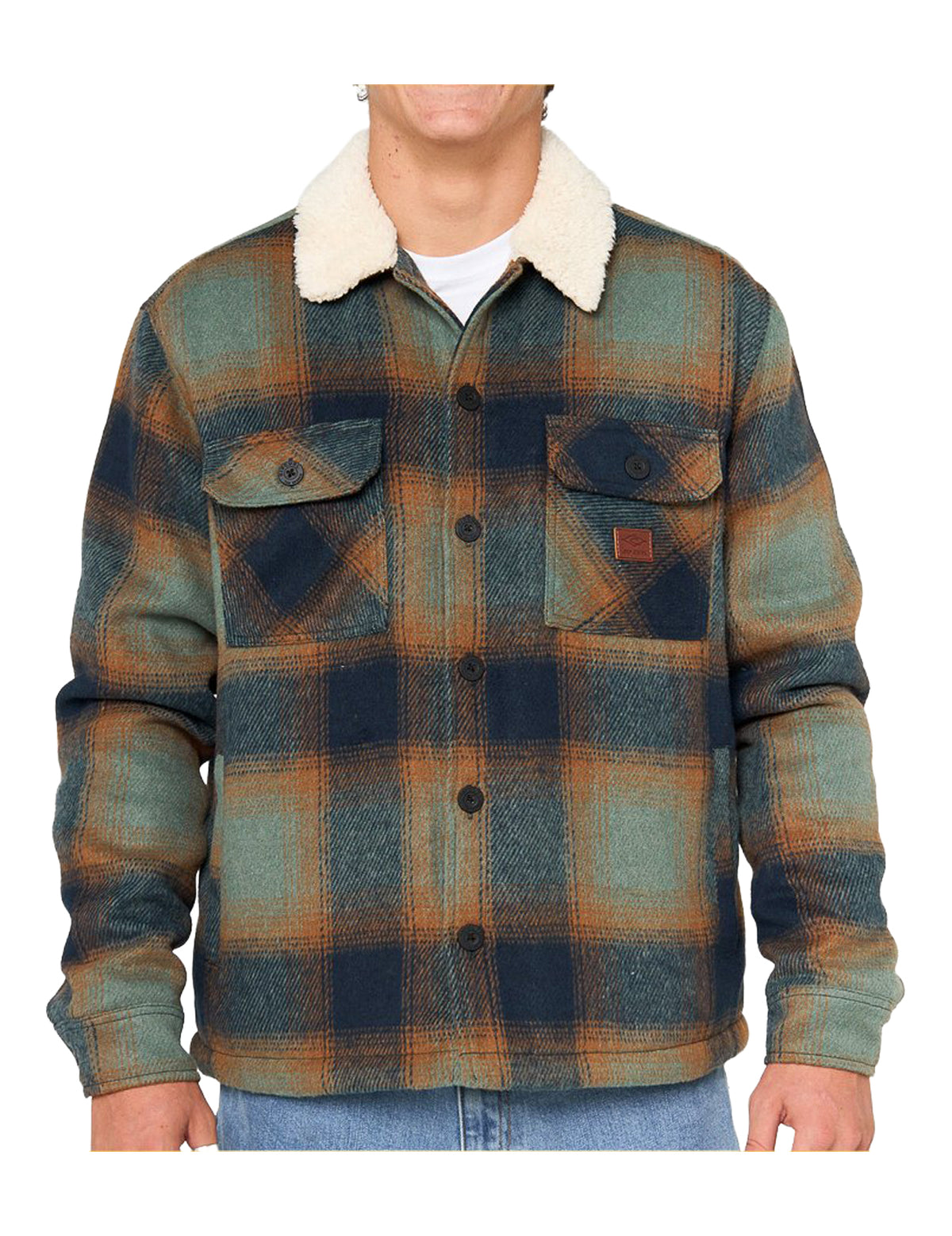 Rip Curl Bells Sherpa Jacket in Cactus Green