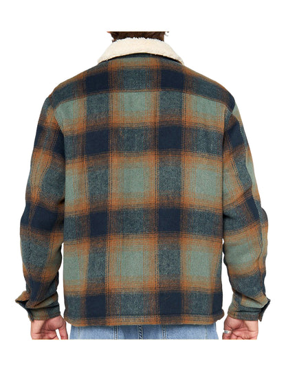 Rip Curl Bells Sherpa Jacket in Cactus Green