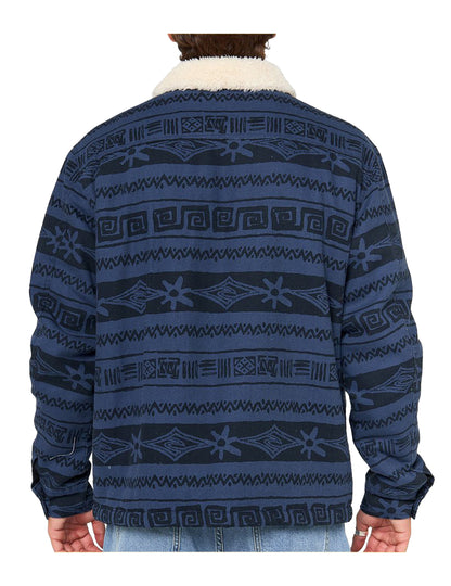 Rip Curl Bells Sherpa Jacket in Light Navy