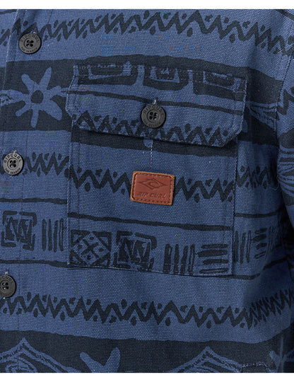 Rip Curl Bells Sherpa Jacket in Light Navy