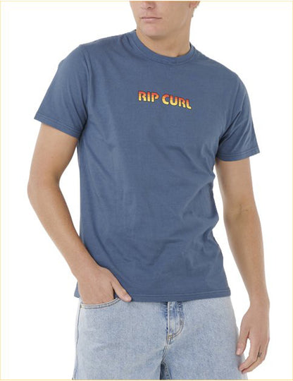 Rip Curl Big Mumma Icon Short Sleeve T-Shirt in Light Navy