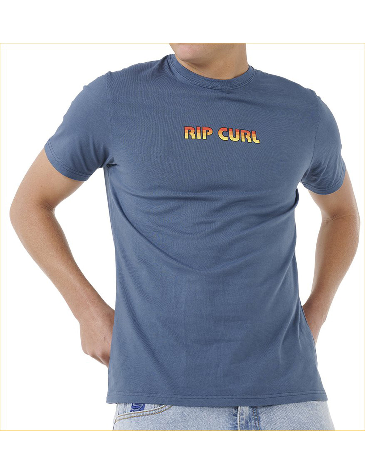Rip Curl Big Mumma Icon Short Sleeve T-Shirt in Light Navy