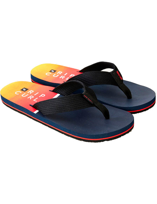 Rip Curl Bob Cush Flip Flops in Blue/Red