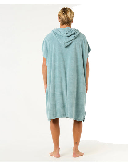 Rip Curl Brand Hooded Changing Robe in Blue Lagoon