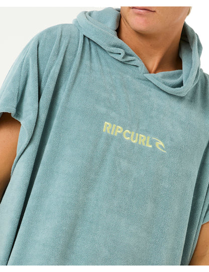 Rip Curl Brand Hooded Changing Robe in Blue Lagoon