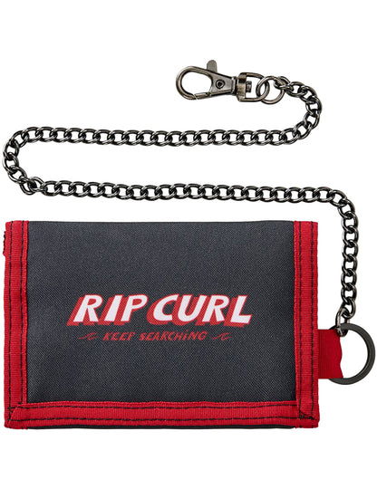 Rip Curl Chain Surf Polyester Wallet in Black/Red