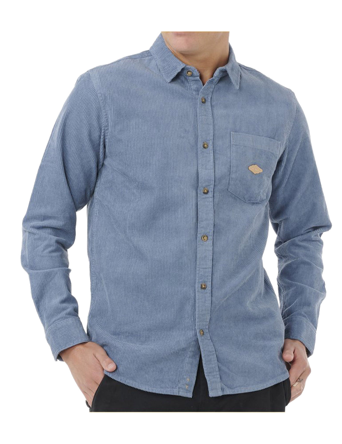 Rip Curl Classic Surf Cord Long Sleeve Shirt in Bluefin