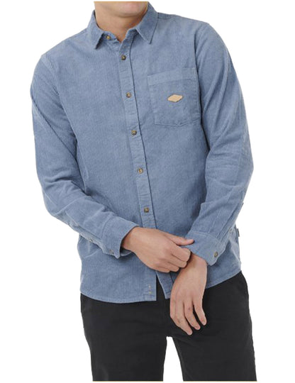 Rip Curl Classic Surf Cord Long Sleeve Shirt in Bluefin