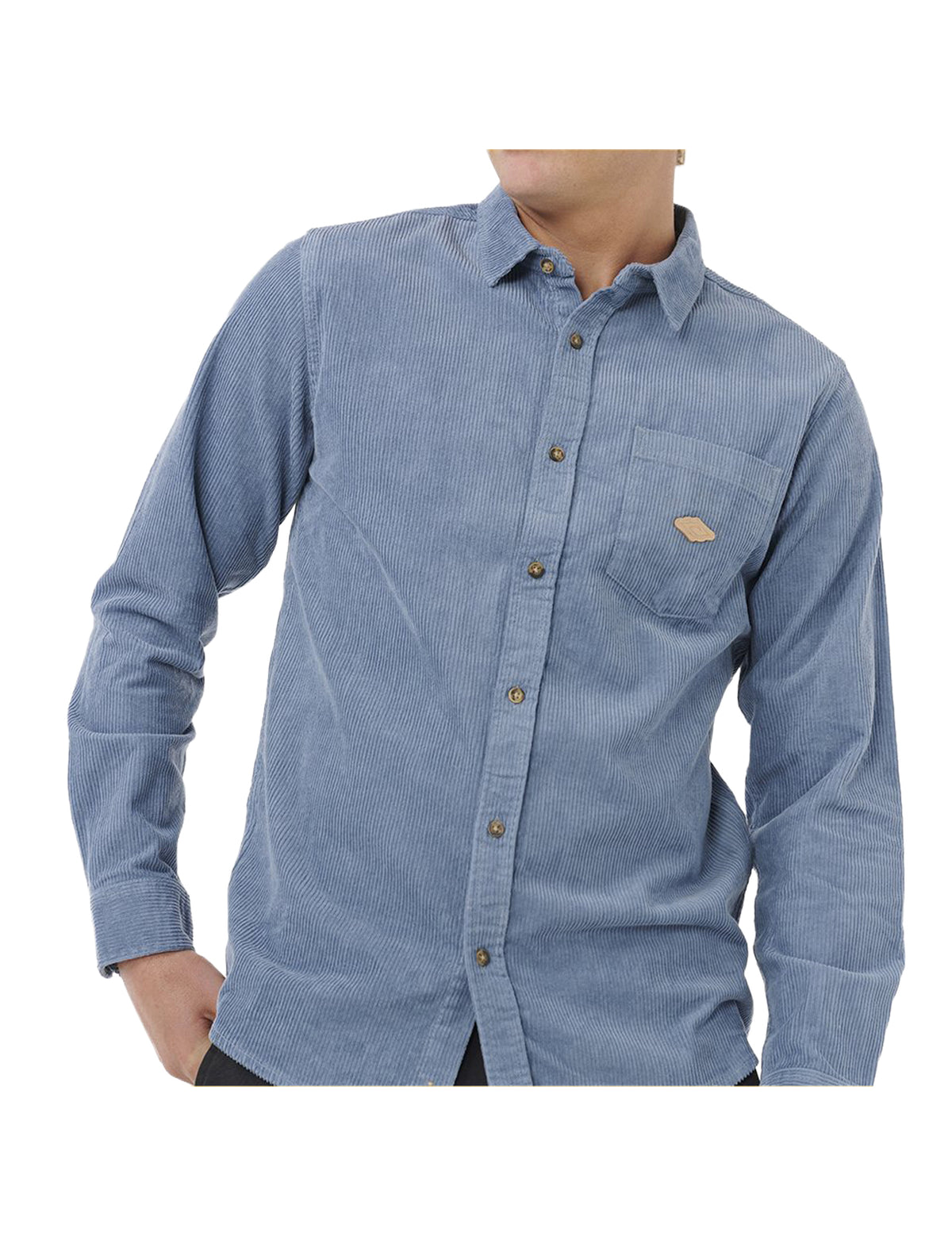 Rip Curl Classic Surf Cord Long Sleeve Shirt in Bluefin