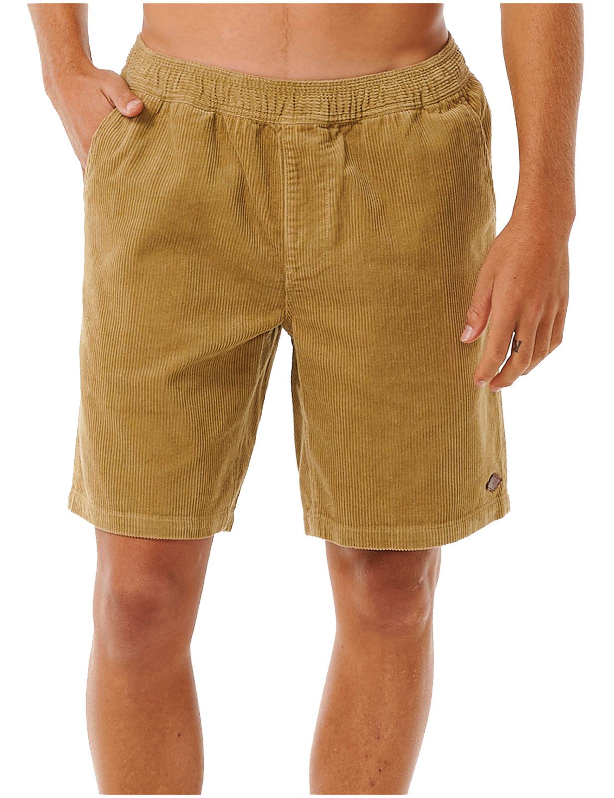 Rip Curl Classic Surf Cord Volley Shorts in Dark Khaki