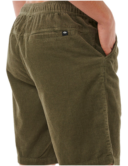 Rip Curl Classic Surf Cord Volley Shorts in Dusty Olive