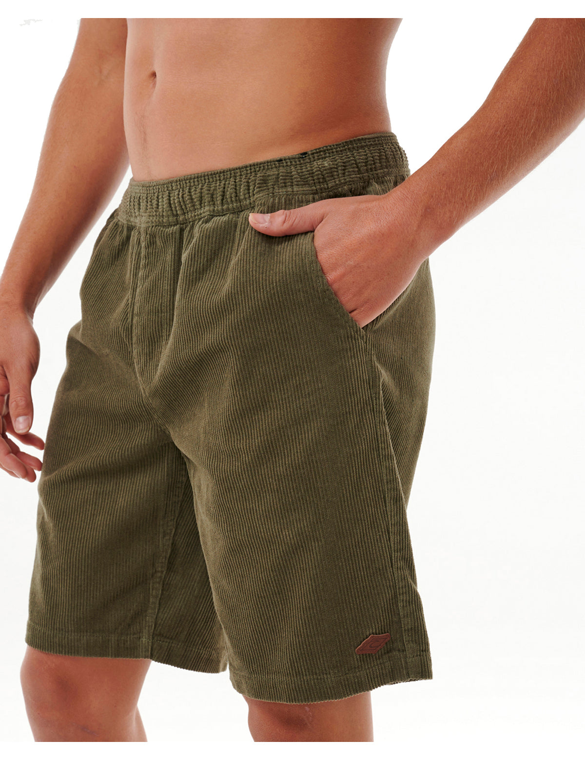 Rip Curl Classic Surf Cord Volley Shorts in Dusty Olive