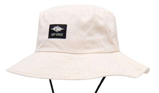 Rip Curl Classic Surf Mid Brim Bucket Hat in Vintage White