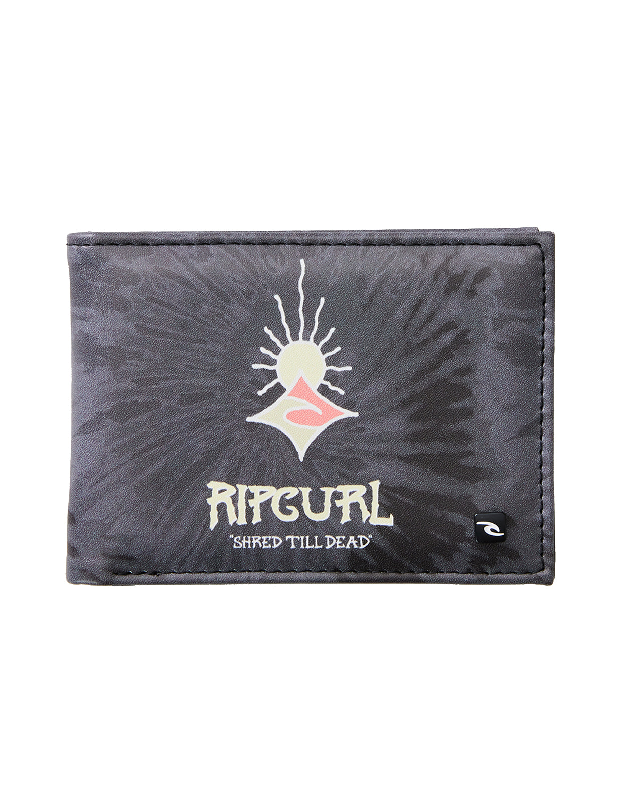 Rip Curl Combo Slim Faux Leather Wallet in Black/Yellow