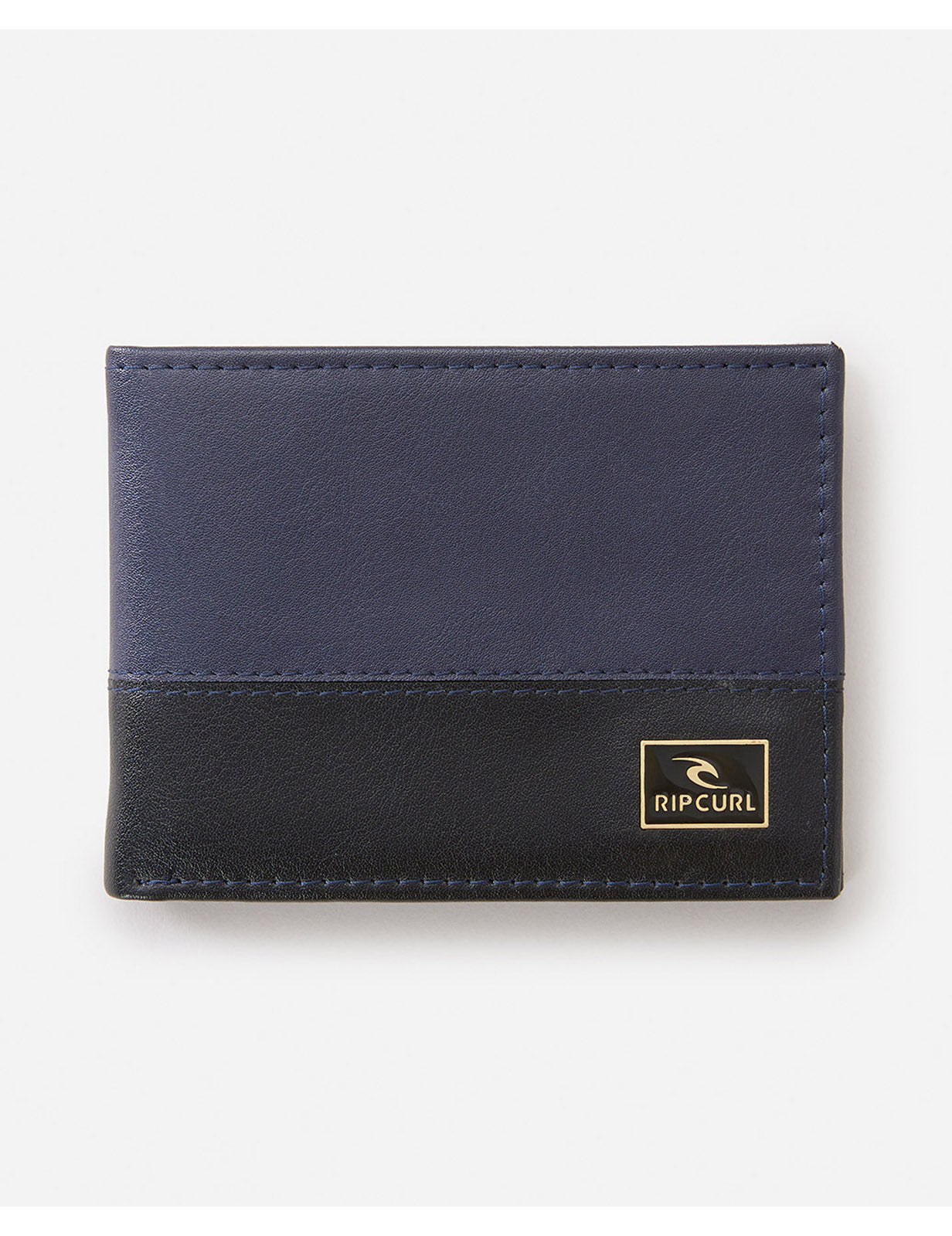 Rip Curl Corpawatu Icon PU Slim Faux Leather Wallet in Black/Navy